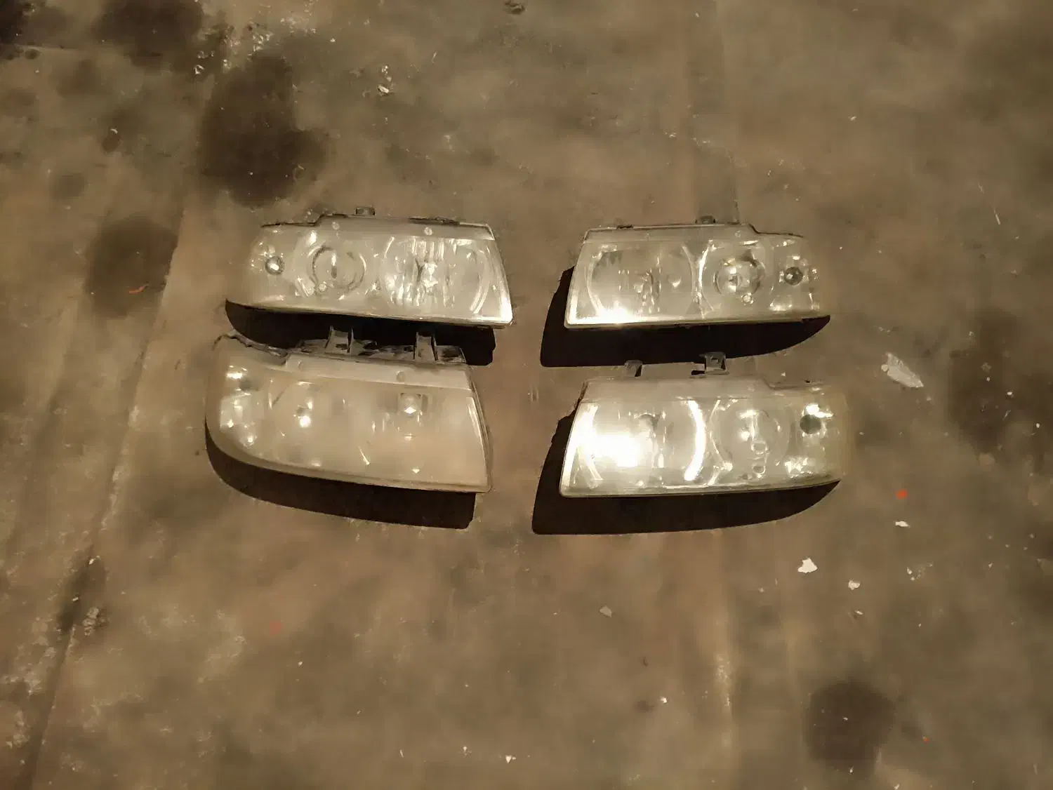 دو جفت چراغ جلوی سمند فابریکی|قطعات یدکی و لوازم جانبی|بندر ترکمن, |دیوار