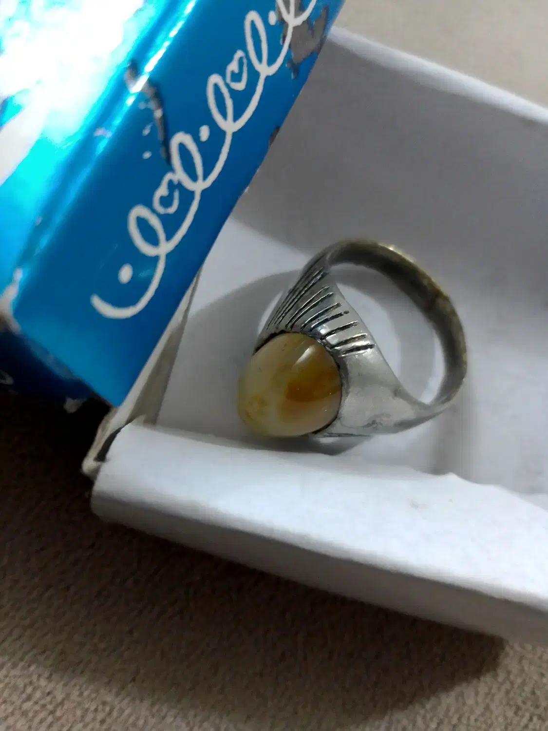 انگشتر عقیق در حد نو|جواهرات|تبریز, |دیوار