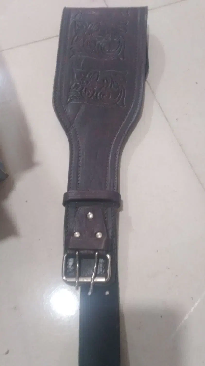 کمربند ورزشی چرم اصل|کیف، کفش، کمربند|کرمانشاه, |دیوار