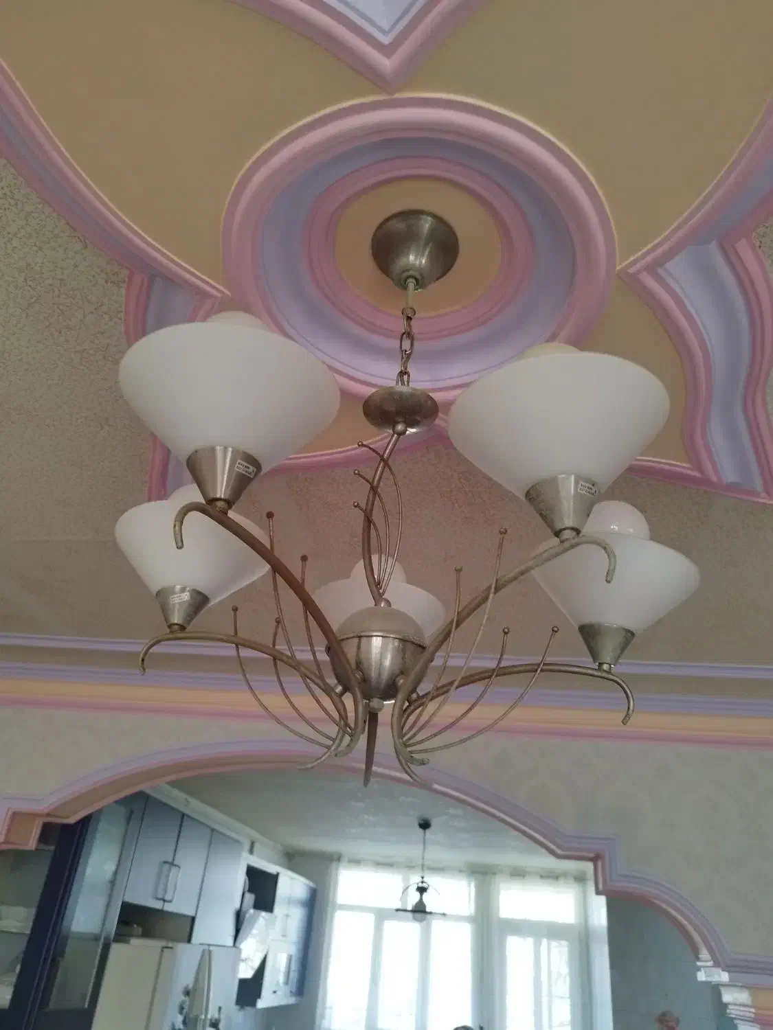 دو شاخه لوستر|لوستر و چراغ آویز|بجنورد, |دیوار