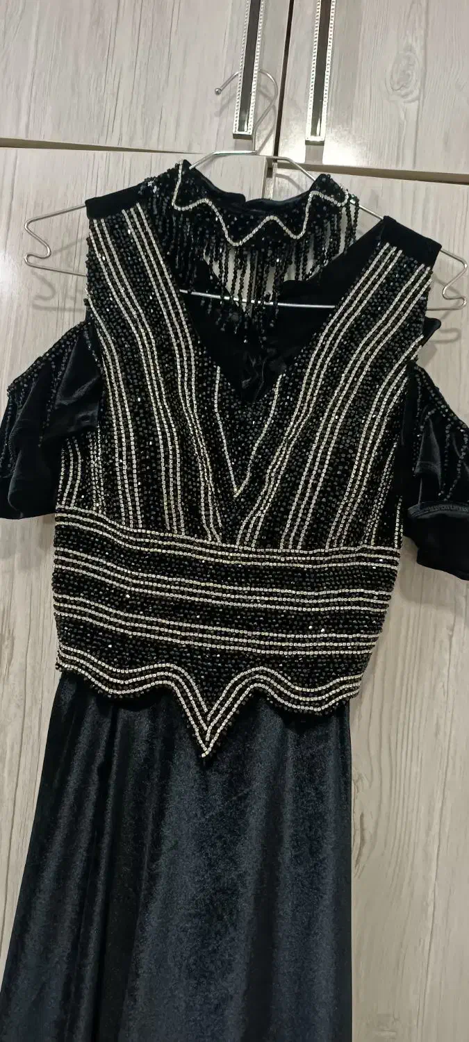 پیراهن مخمل کارشده شیک|لباس|تربتحیدریه, کاشانی|دیوار