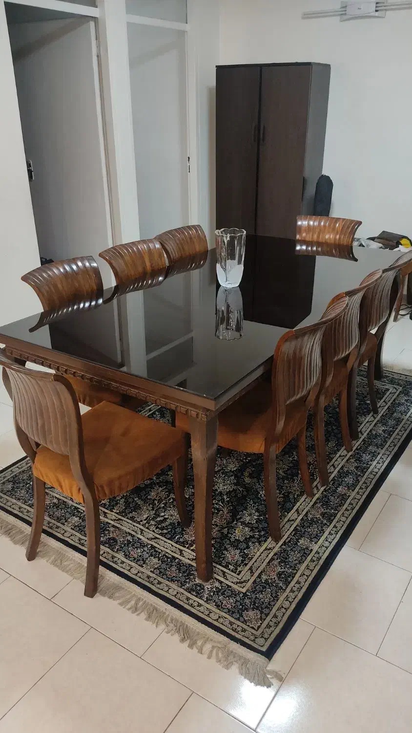 میز نهارخوری هشت نفره|میز و صندلی غذاخوری|تهران, شهرک هما|دیوار