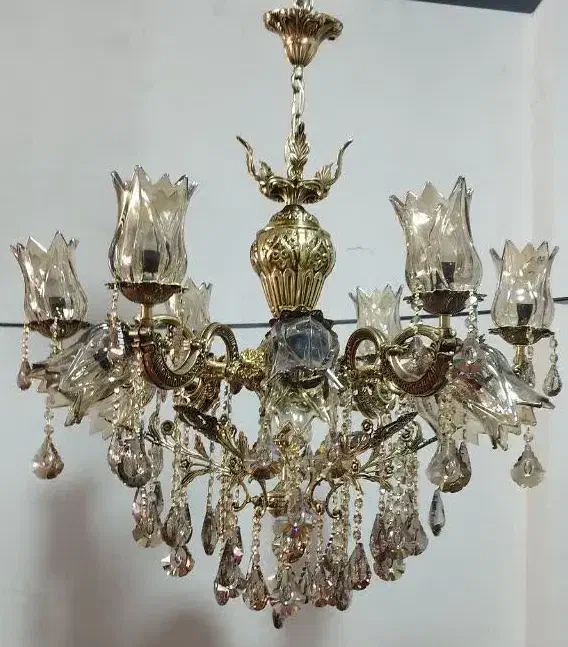 لوستر برنز مدل ترکیبی|لوستر و چراغ آویز|قم, نیروگاه|دیوار