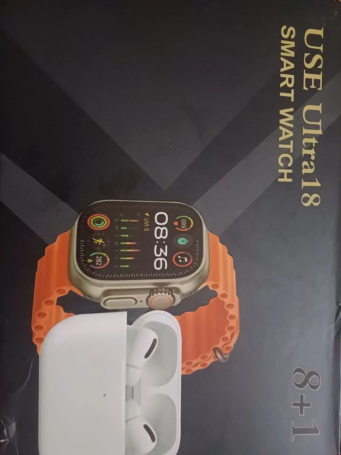 اسمارت واچ مدل اولترا۱۸نونوپلمپ با ایرپاد۸بندوکاور|ساعت|ایذه, |دیوار