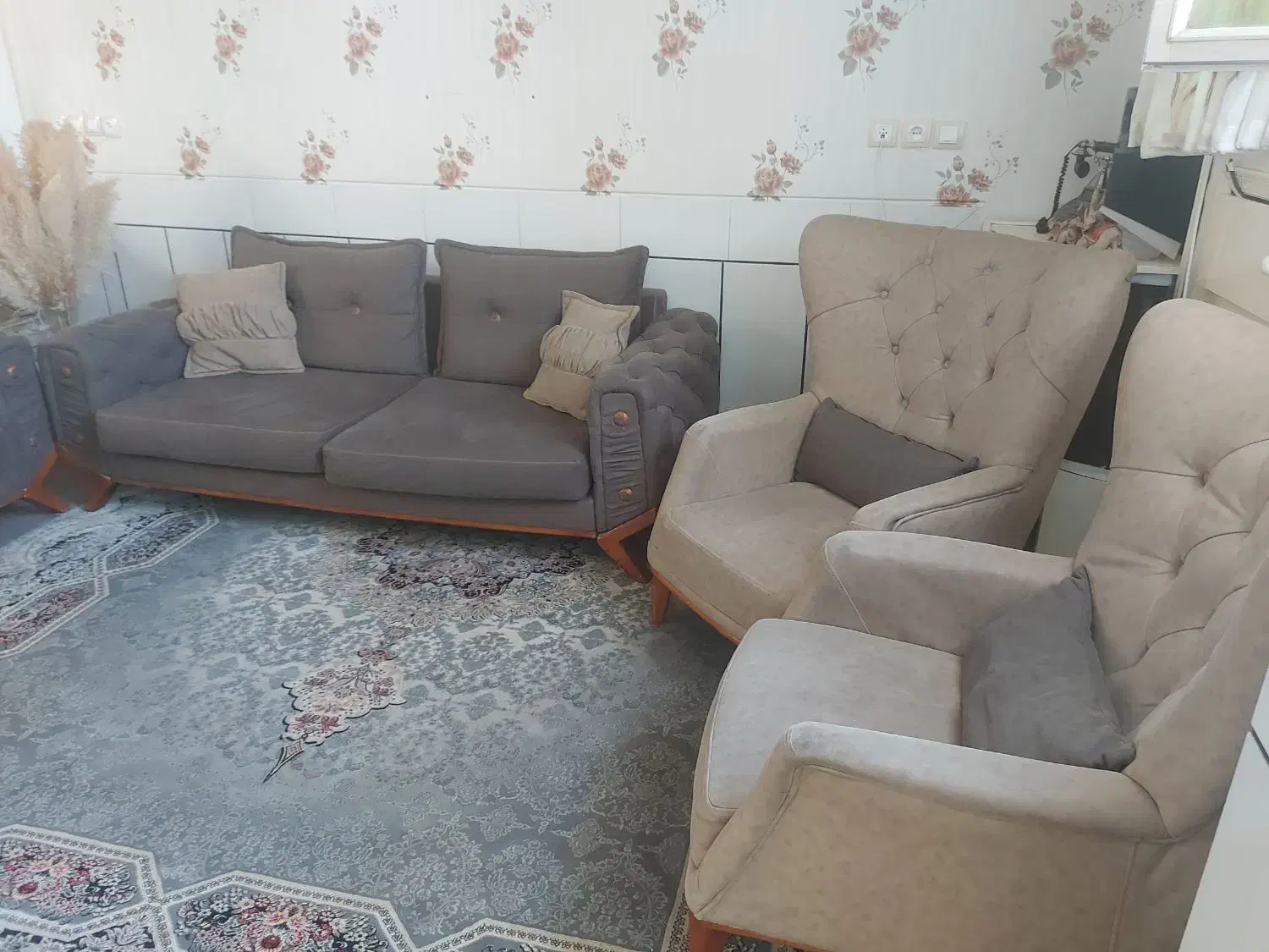 مبل راحتی 7نفره مبل تهران پارچه ترکیه|مبلمان خانگی و میز عسلی|لنجان, |دیوار