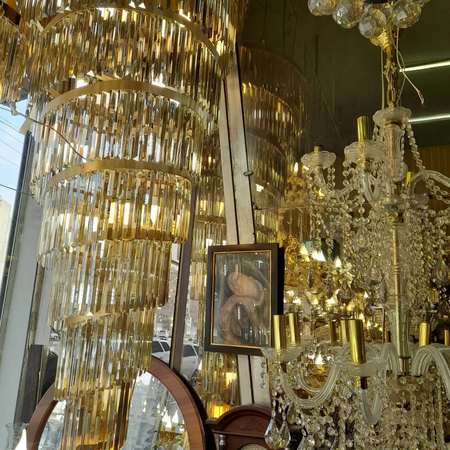 لوستر ترنج|لوستر و چراغ آویز|کرمانشاه, |دیوار