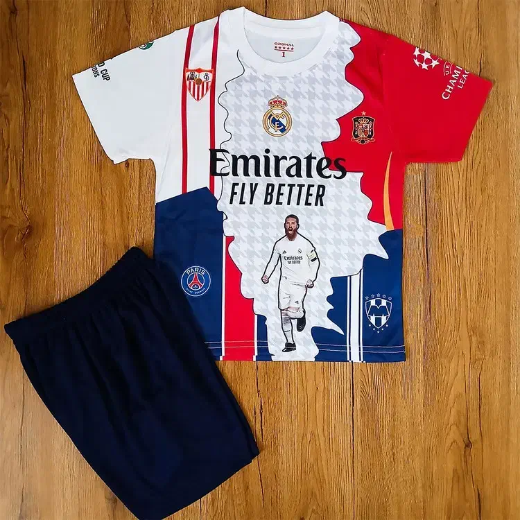 کیت منتخب سرخیو راموس با‌تگ‌لیزری‌ست‌فوتبالی‌پسران|لباس|شاهرود, |دیوار