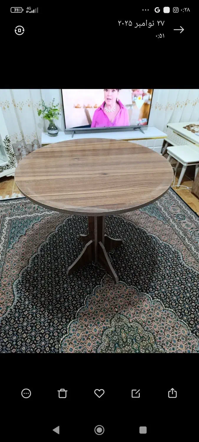 میز سماور|میز و صندلی غذاخوری|خوی, |دیوار