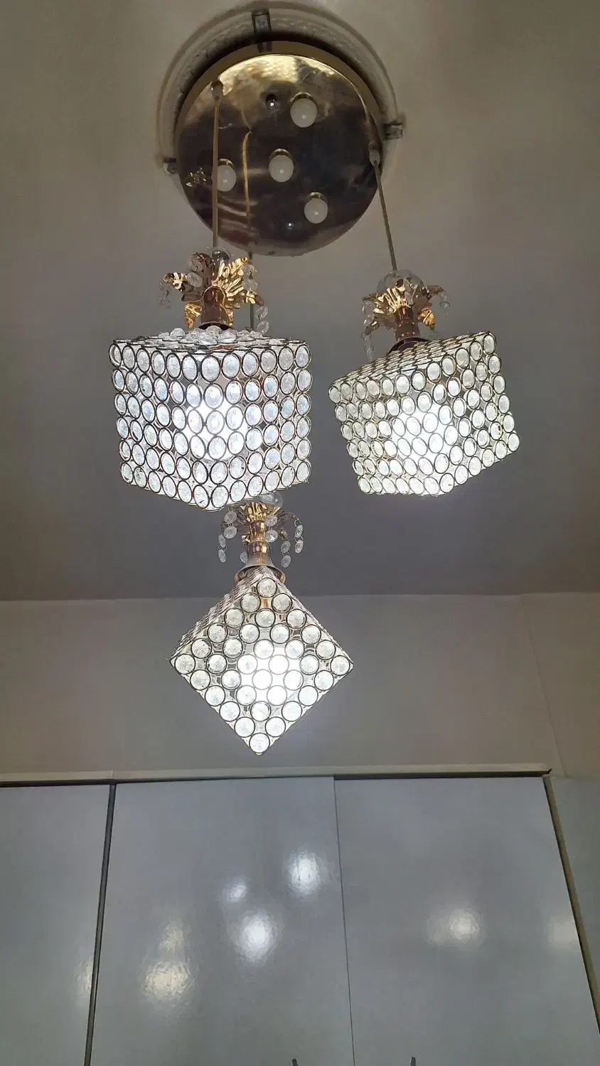 لوستر کریستالی و لوستر آشپزخانه|لوستر و چراغ آویز|قرچک, زیبا شهر|دیوار