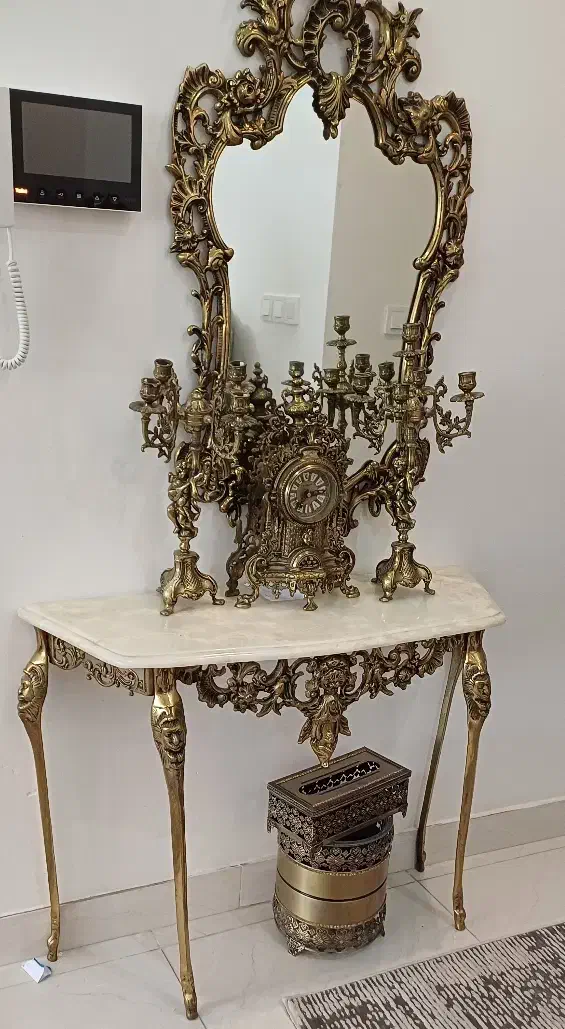 آینه و شمعدان برنج|آینه|گرگان, |دیوار