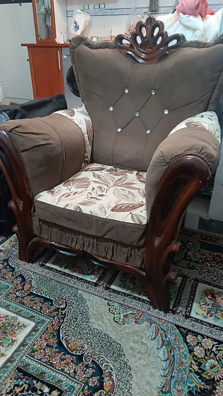 مبل ۷نفره فوم سرد|مبلمان خانگی و میز عسلی|تاکستان, |دیوار