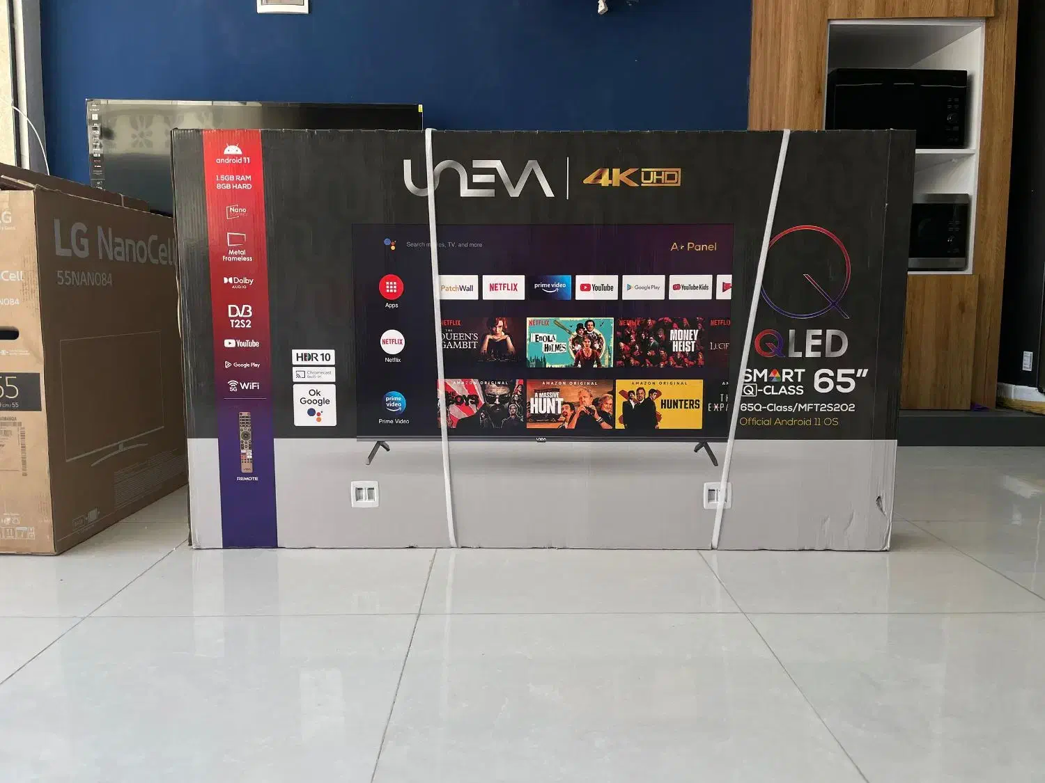 تلویزیون ۶۵ اینج یونیوا|تلویزیون و پروژکتور|میناب, |دیوار