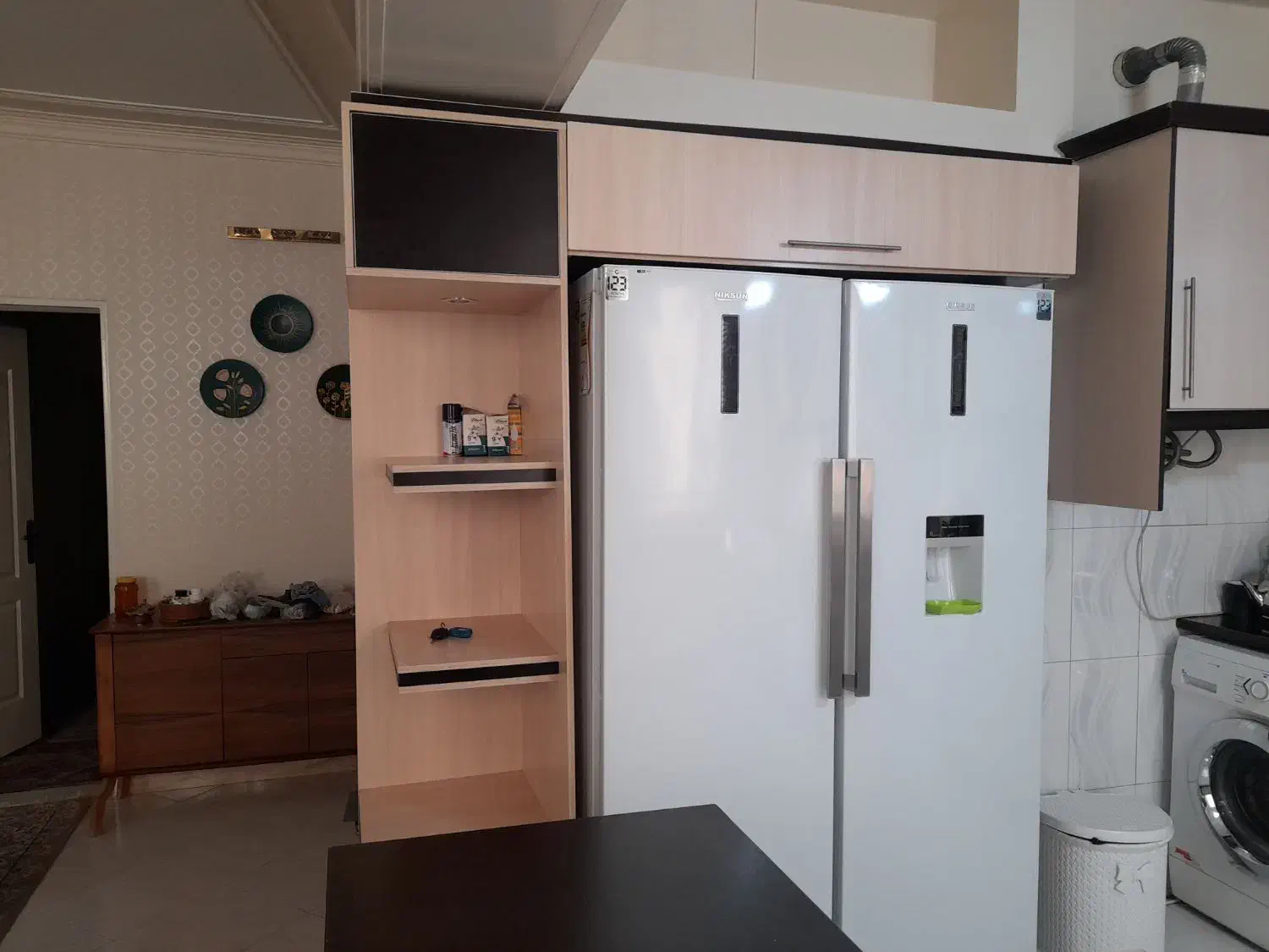 کابینت کارکرده به همراه سینک|مصالح و تجهیزات ساختمان|اسلام‌شهر, شهرک مفیدی|دیوار