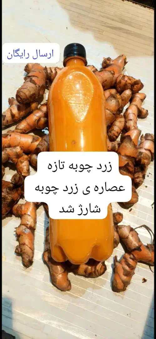 عصاره زرد چوبه تازه و زنجبیل تازه|خوردنی و آشامیدنی|شیراز, سفیرشمالی|دیوار