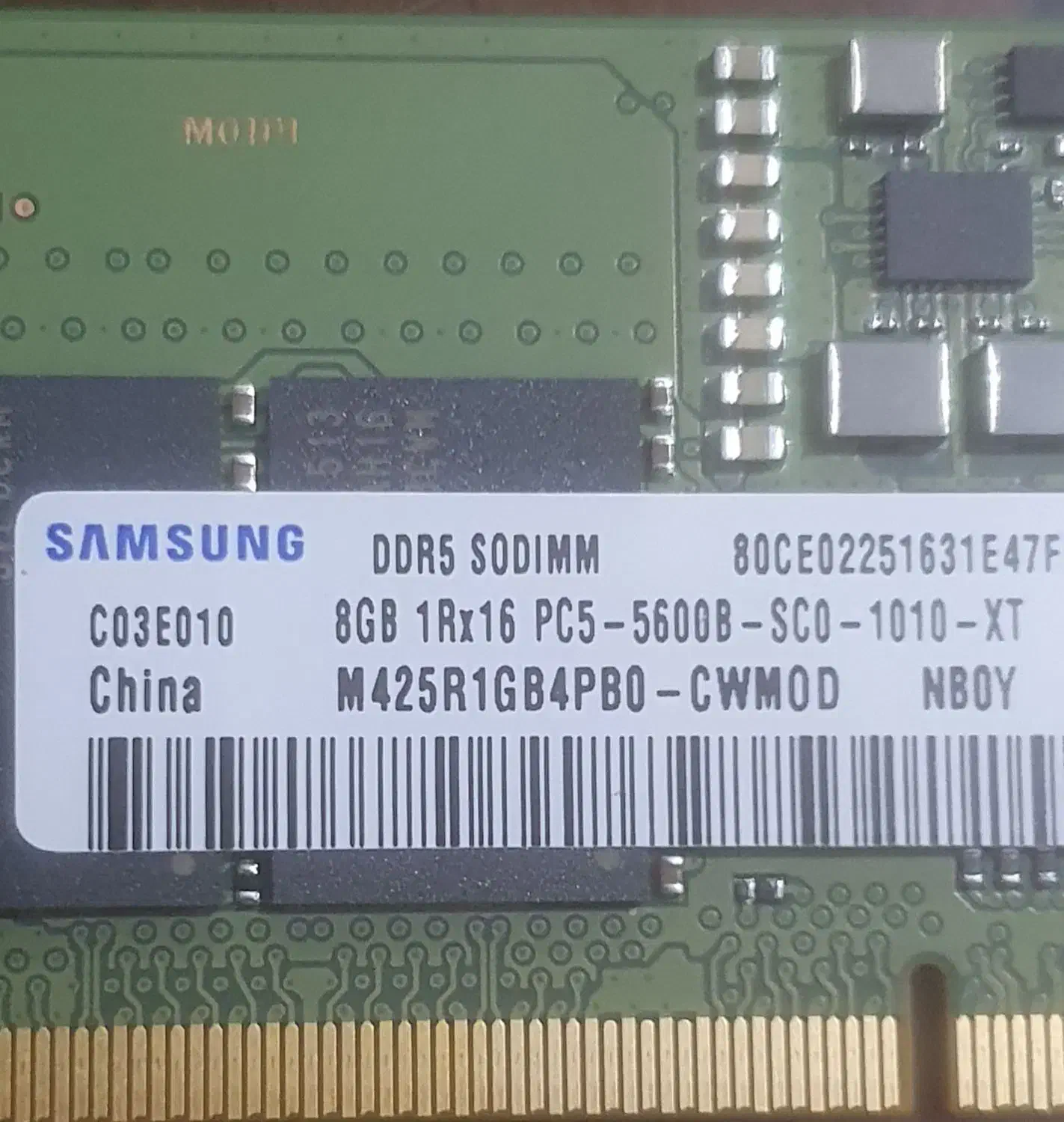 رم سامسونگ DDR5 8GB 5600 نو لپتاپ|قطعات و لوازم جانبی رایانه|دزفول, |دیوار