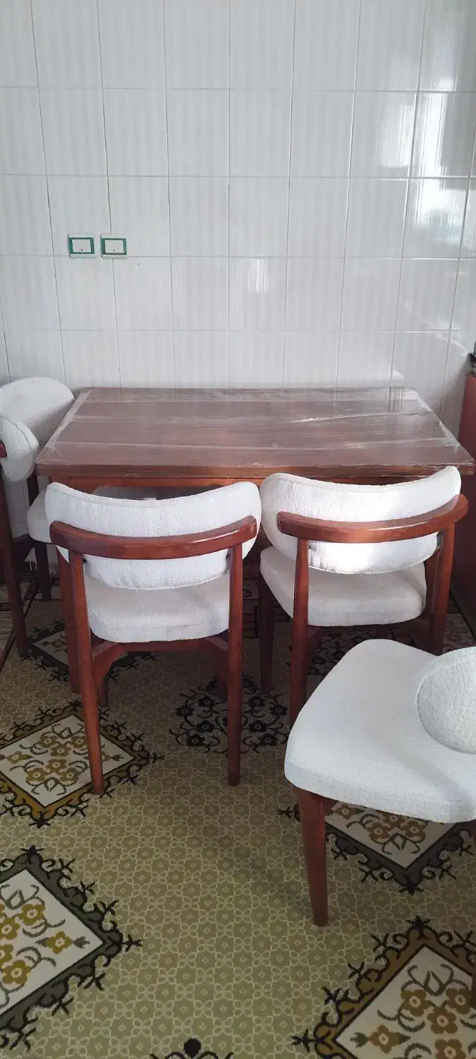 میز ناهارخوری آشپزخونه...چهارنفره|میز و صندلی غذاخوری|طبقده, |دیوار