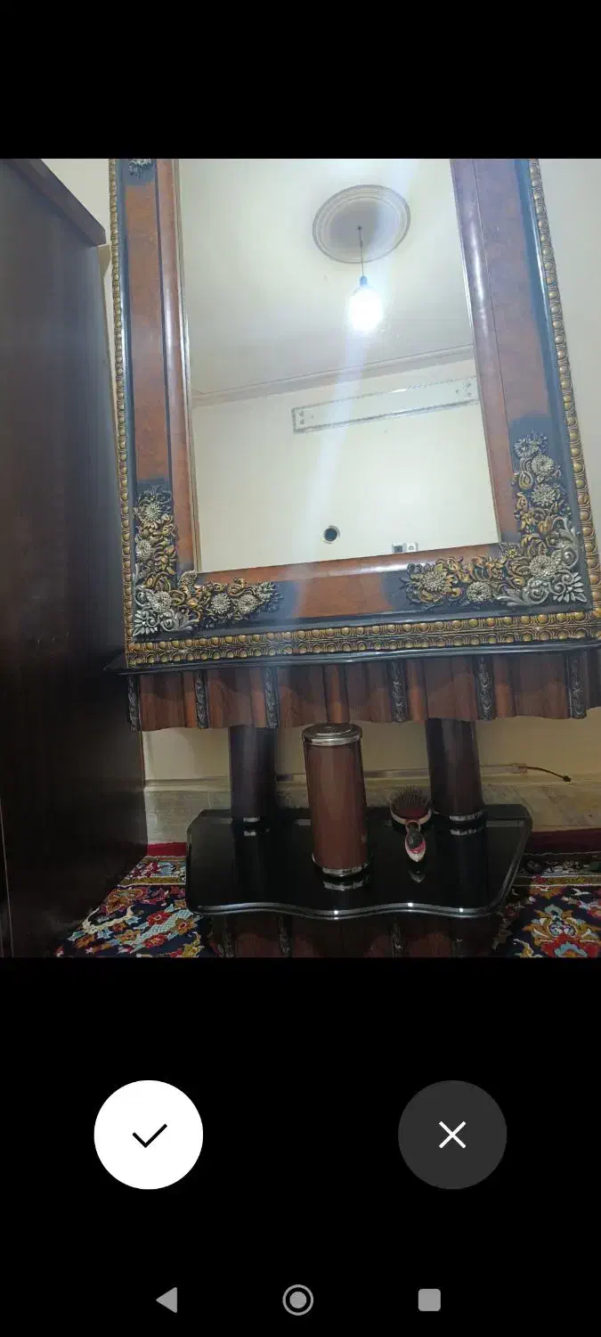 آینه شمعدان|آینه|نظرآباد, نظرآباد|دیوار