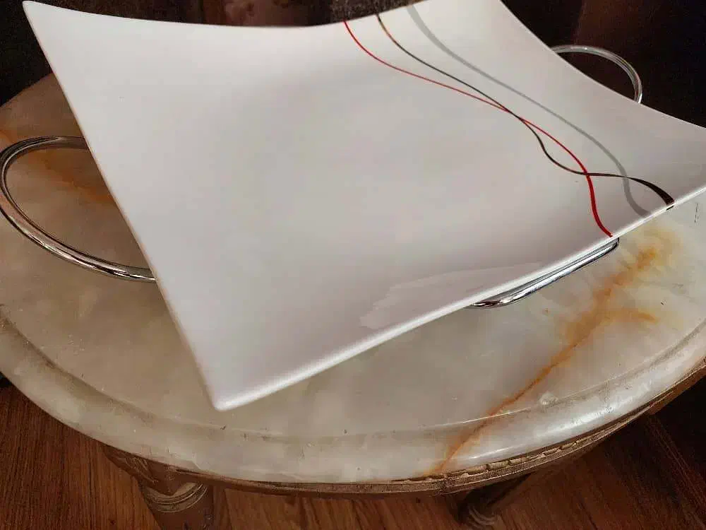 دیس پلوخوری با پایه استیل نو با کارتن|ظروف سرو و پذیرایی|تهران, وحیدیه|دیوار