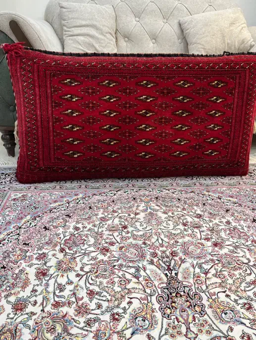 پشتی دستبافت ترکمن سالم|پشتی|کرج, باغستان|دیوار