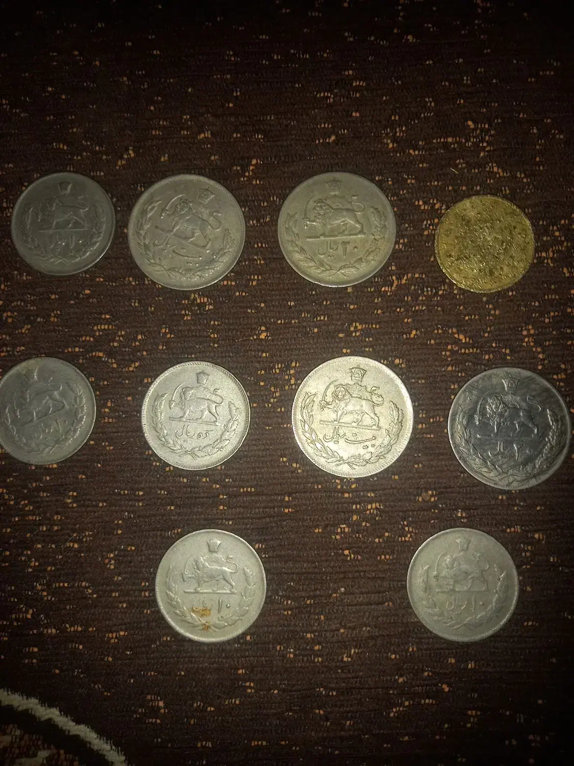 سکه ۱۰ریالی ۲۰ ریالی|کلکسیون سکه، تمبر، اسکناس|گنبکی, |دیوار