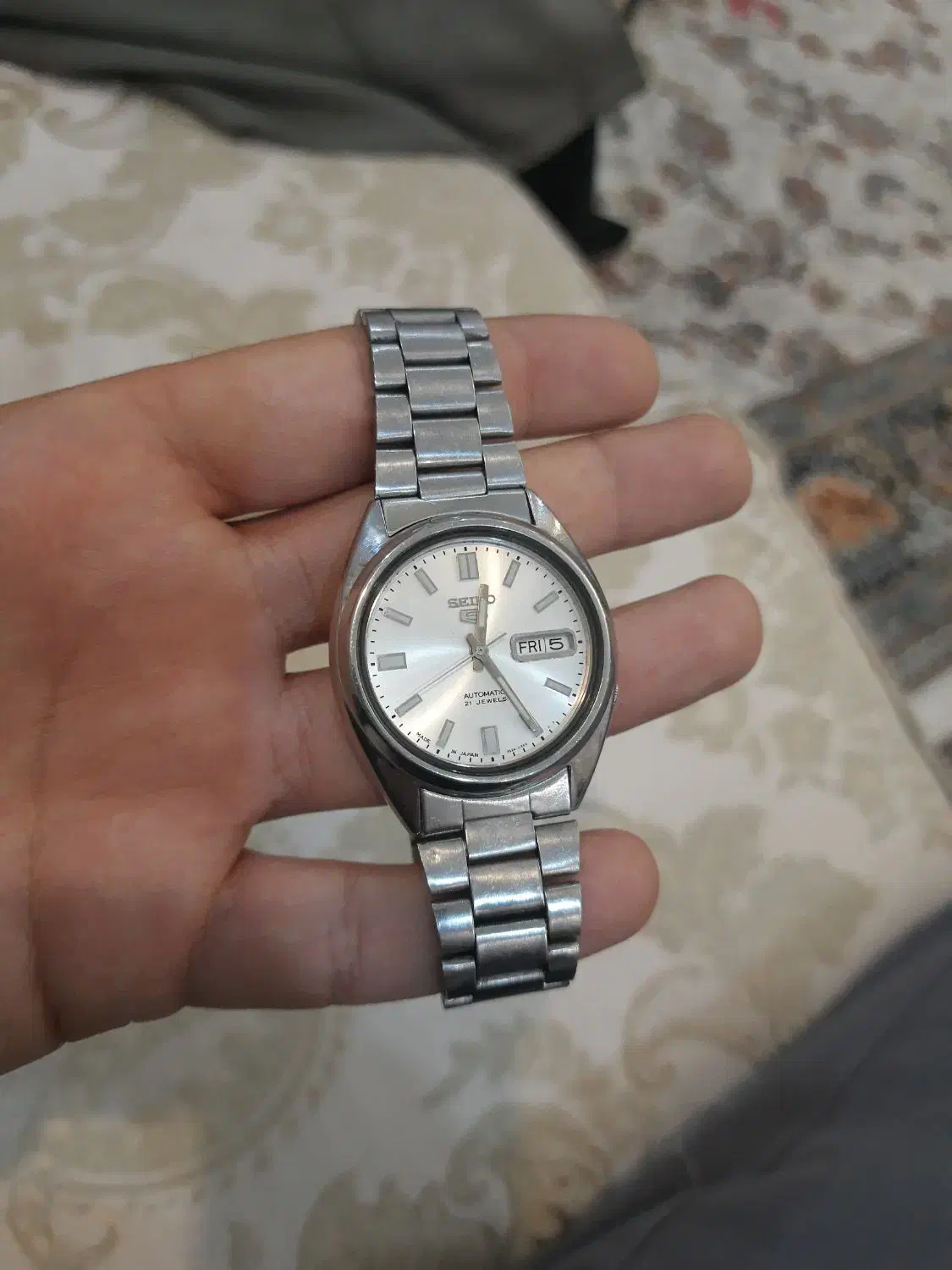 ساعت سکو5 seiko5 پشت شیشه ای ژاپنی|ساعت|قدس, شهرقدس|دیوار