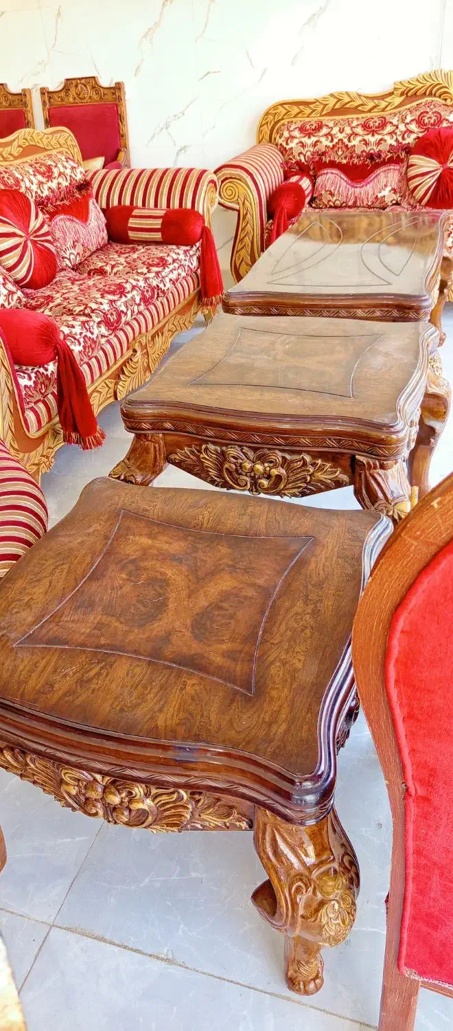 مبل 8 نفره عربی بسیار زیبا و لاکچری|مبلمان خانگی و میز عسلی|کوهدشت, |دیوار