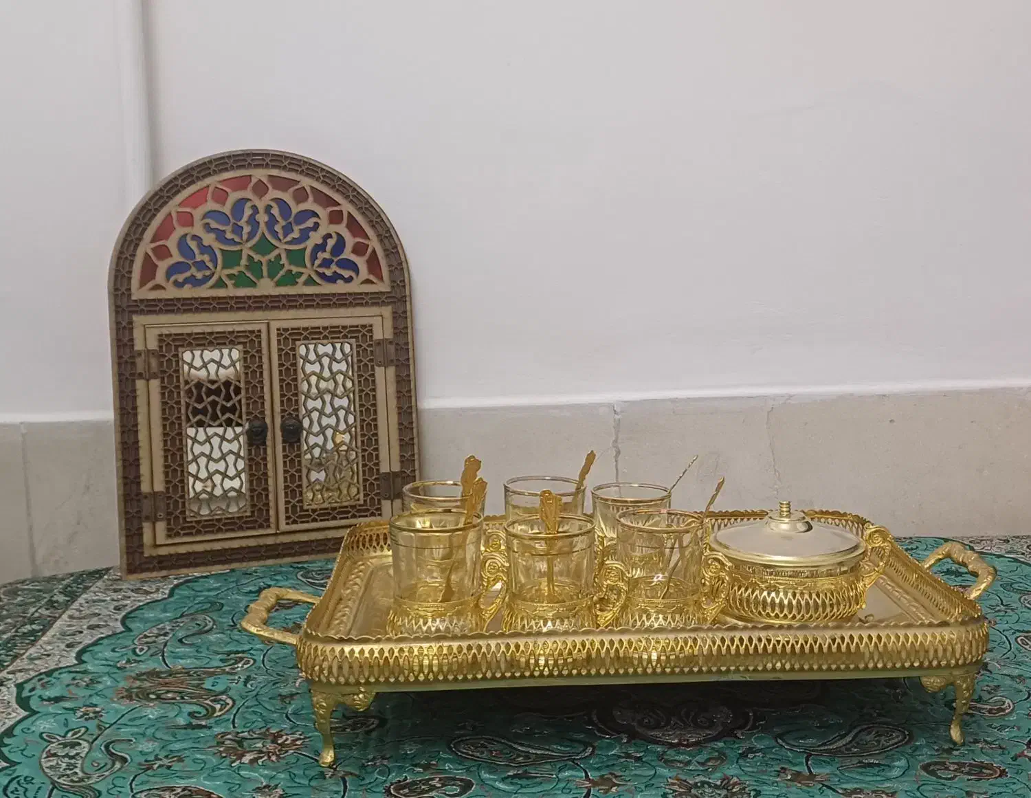 گیره استکان و لیوان همراه سینی|ظروف سرو و پذیرایی|تهران, زرکش|دیوار