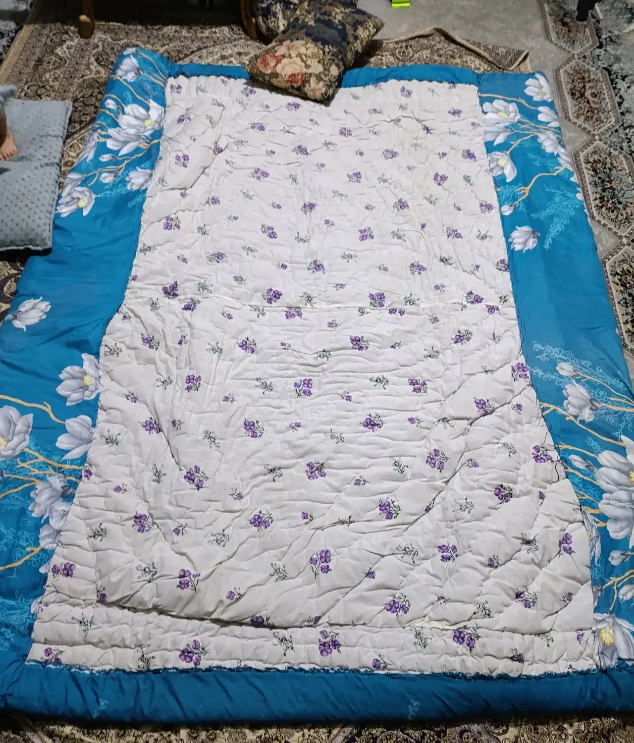 حراج دوعدد لحاف دونفره دست دوز|حراج|گلبهار, شهر جدید گلبهار|دیوار