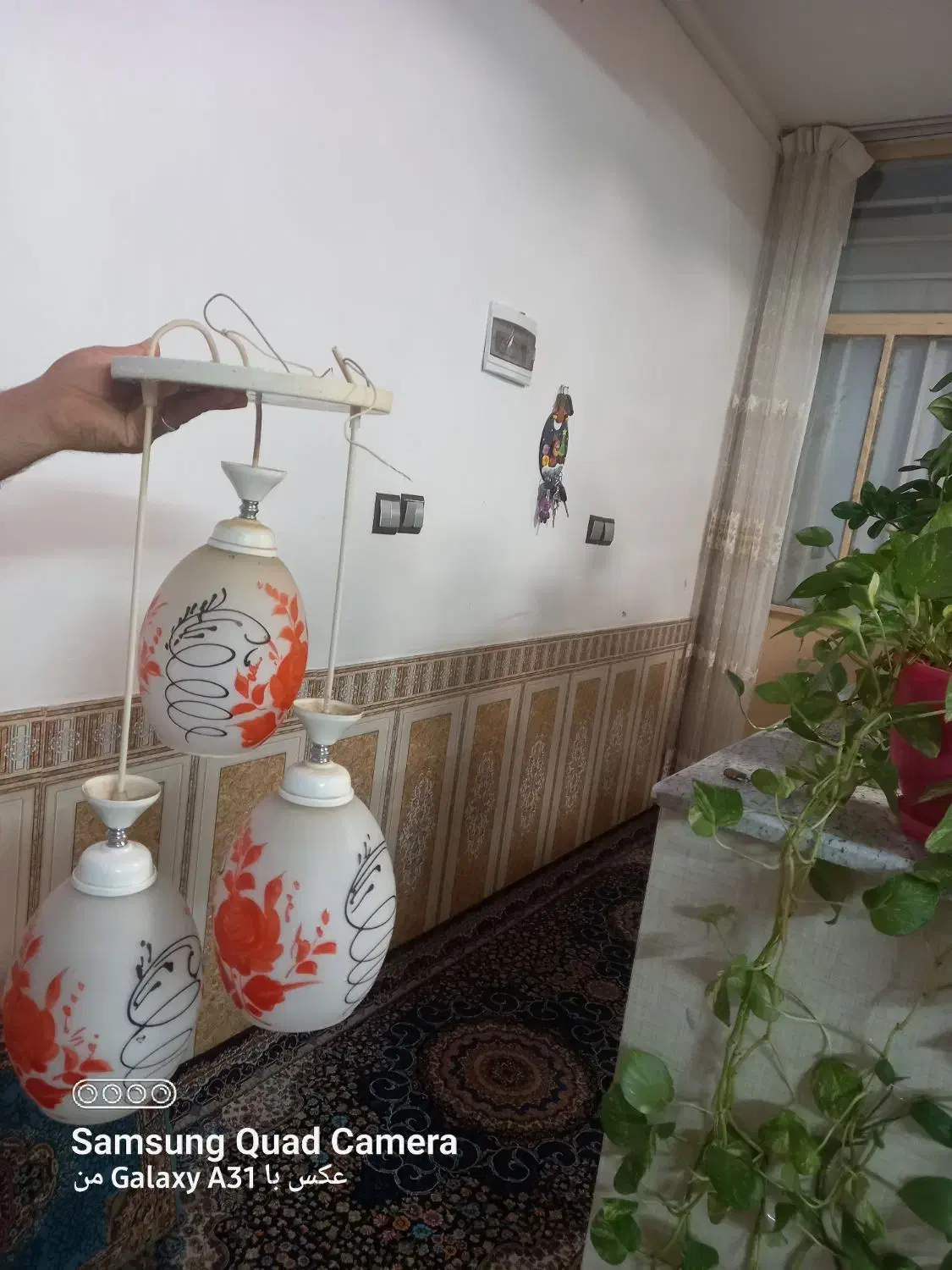 لوستر اشپزخانه|لوستر و چراغ آویز|بیرجند, |دیوار