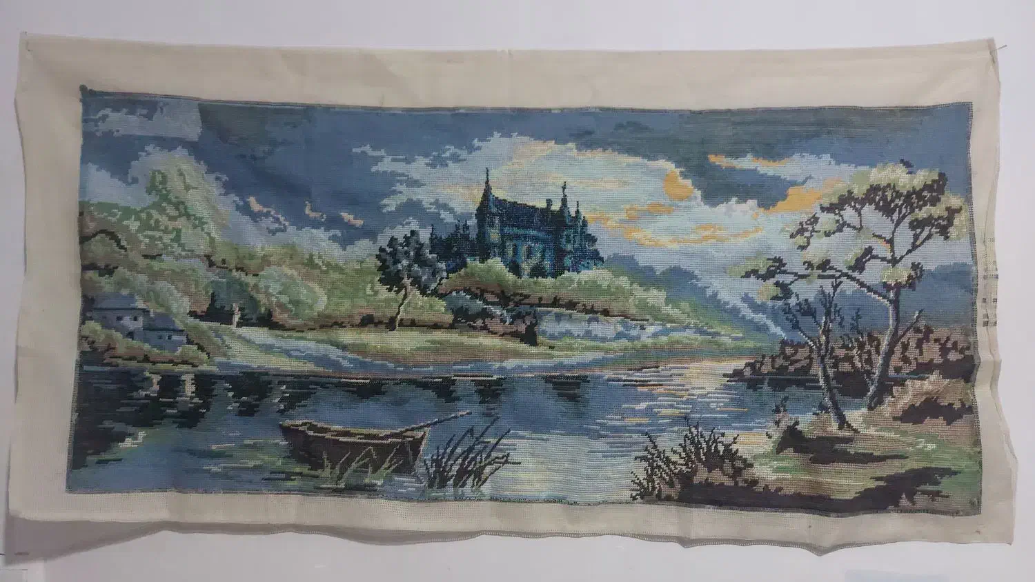 تابلو کوبلن ومنجق دوزی۷۰۰هزار ت بدون قاب وشیشه|کلکسیون اشیاء عتیقه|مشهد, رسالت|دیوار