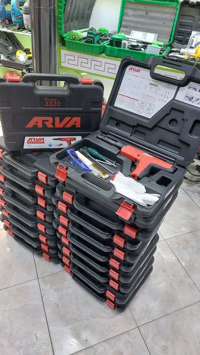 تفنگ گان چاشنی خور۳۳۲۰میخ کوب بتن میخکوب کناف آروا|ابزارآلات|مشهد, طلاب|دیوار