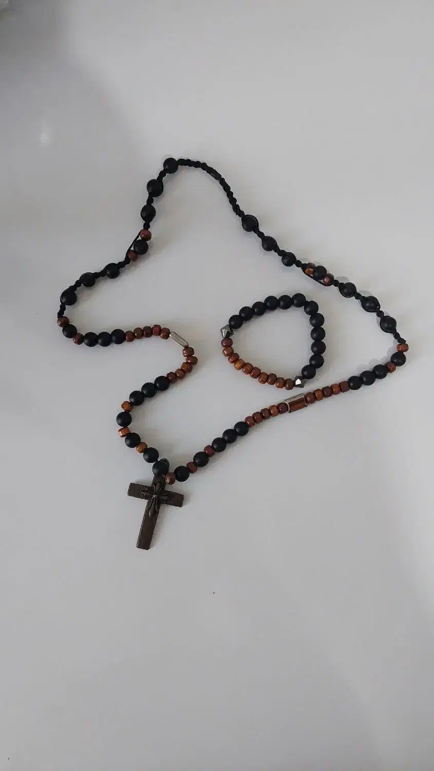 گردنبند با دستبند ست صلیب|بدلیجات|شاهرود, |دیوار