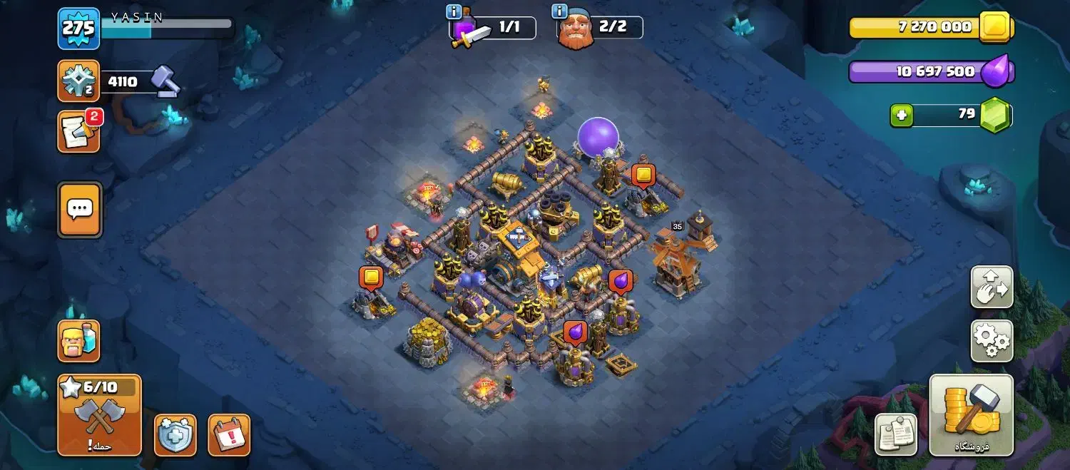 کلش آف کلنز لول ۲۷۵|کنسول، بازی ویدئویی و آنلاین|کرج, احدآباد|دیوار