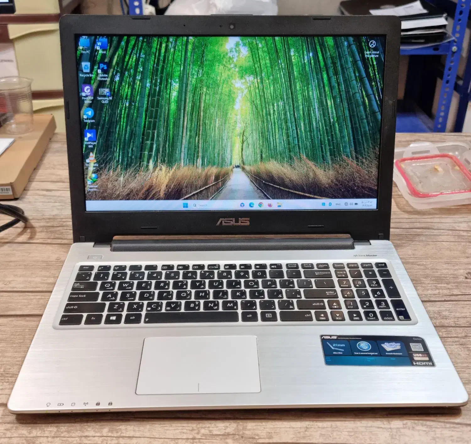 لپ تاپ ASUS K56C بسیار تمیز|رایانه همراه|اصفهان, کوی شهید کشوری|دیوار