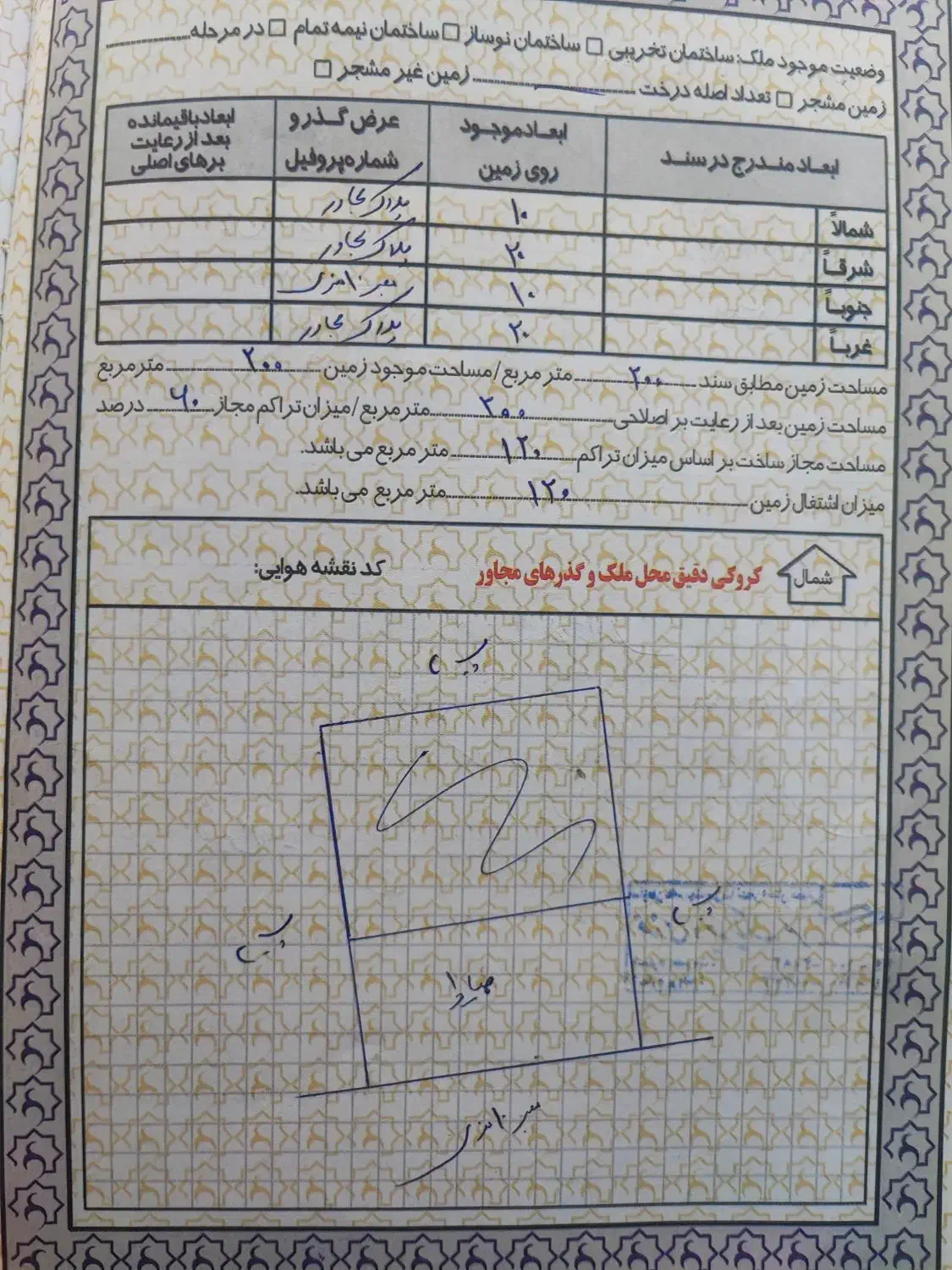 زمین تفکیک شده مسکونی ۲۰۰ متر با پروانه ساخت|فروش زمین و ملک کلنگی|همدان, |دیوار