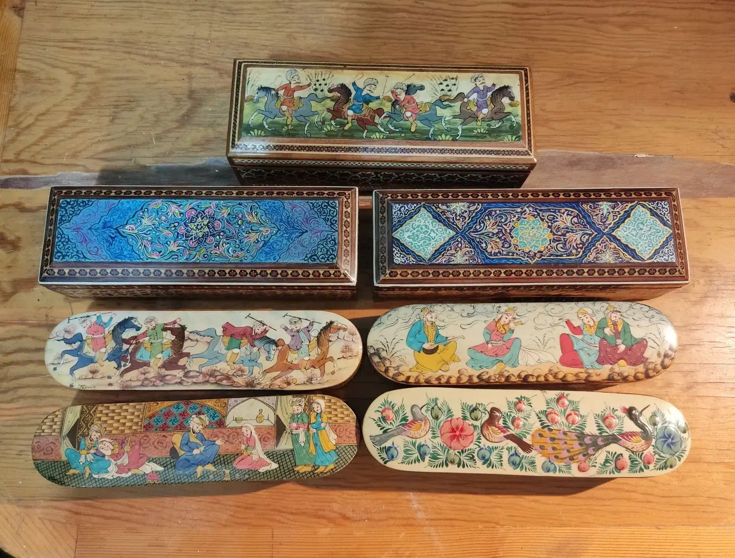 قلمدان و جای جواهر خاتم کاری|صنایع دستی و سایر لوازم تزئینی|رشت, چله خانه|دیوار