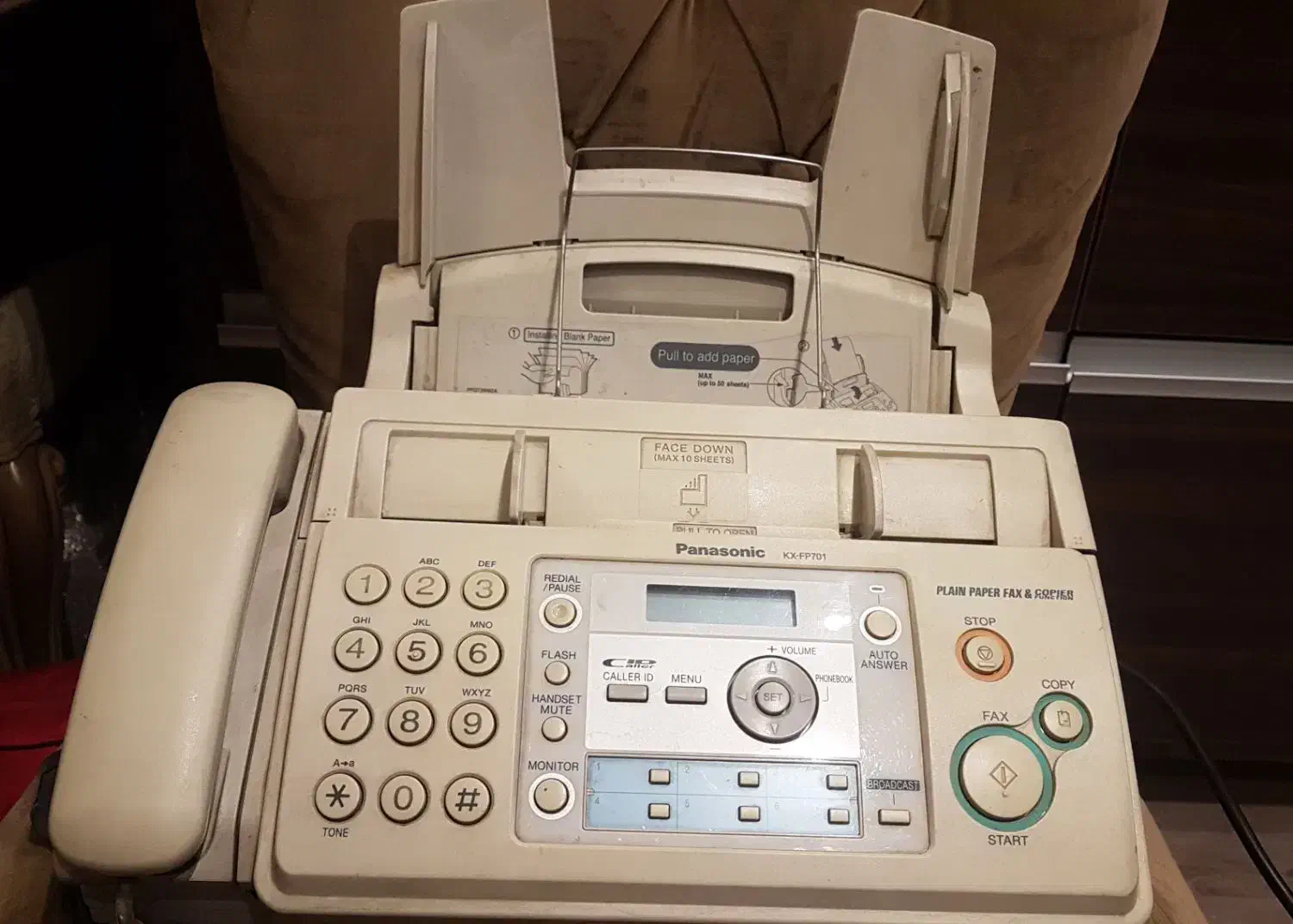 دستگاه فکس پاناسونیک سالم و تمیز  به|پرینتر، اسکنر، کپی، فکس|تهران, ابوذر|دیوار