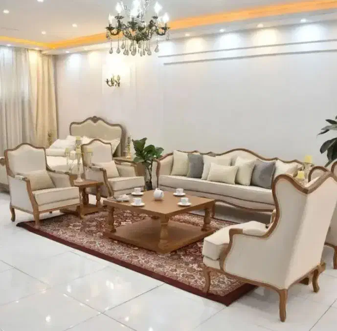 مدل کلاسیک کوئین فرانسوی|مبلمان خانگی و میز عسلی|آستارا, |دیوار