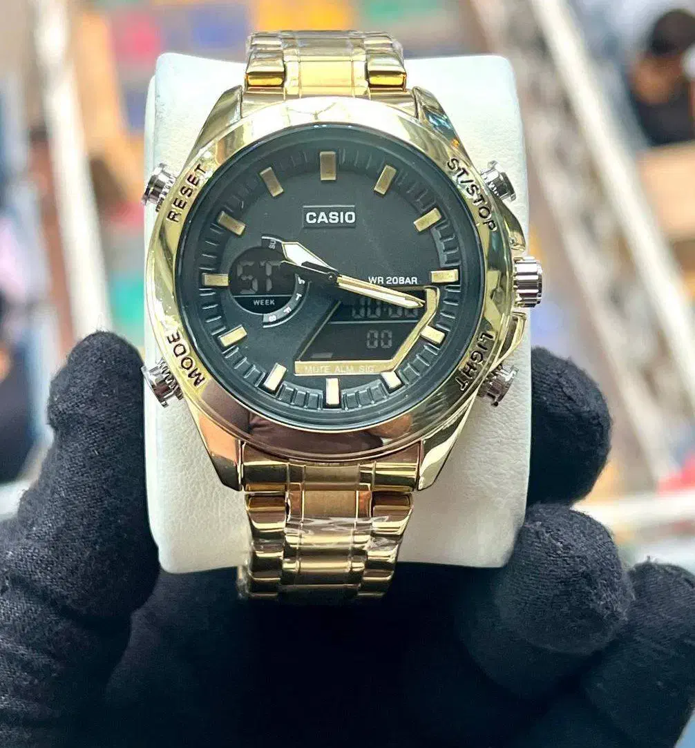 ساعت کاسیو جی شاک دو زمانه موتور ژاپن فلزی Casio|ساعت|اصفهان, قلعه طبره|دیوار