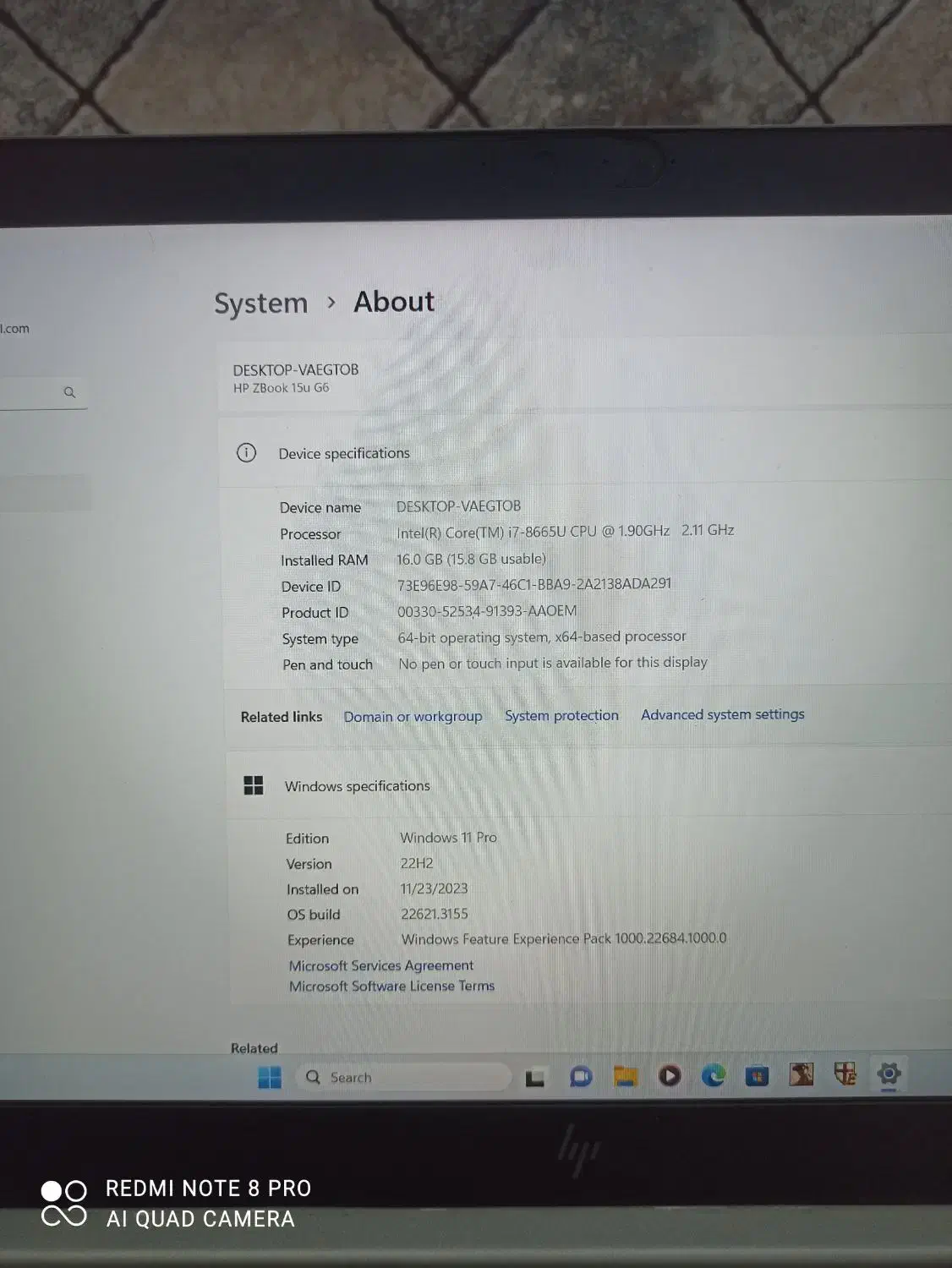 لپتاپ اچ پی|رایانه همراه|بیرجند, |دیوار