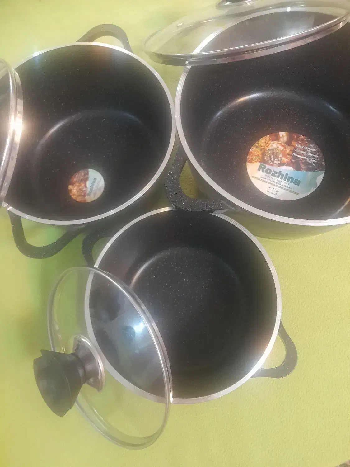 سرویس قابلمه چدن گرانیت|ظروف پخت‌وپز|تهران, نیروی هوایی (پیروزی)|دیوار