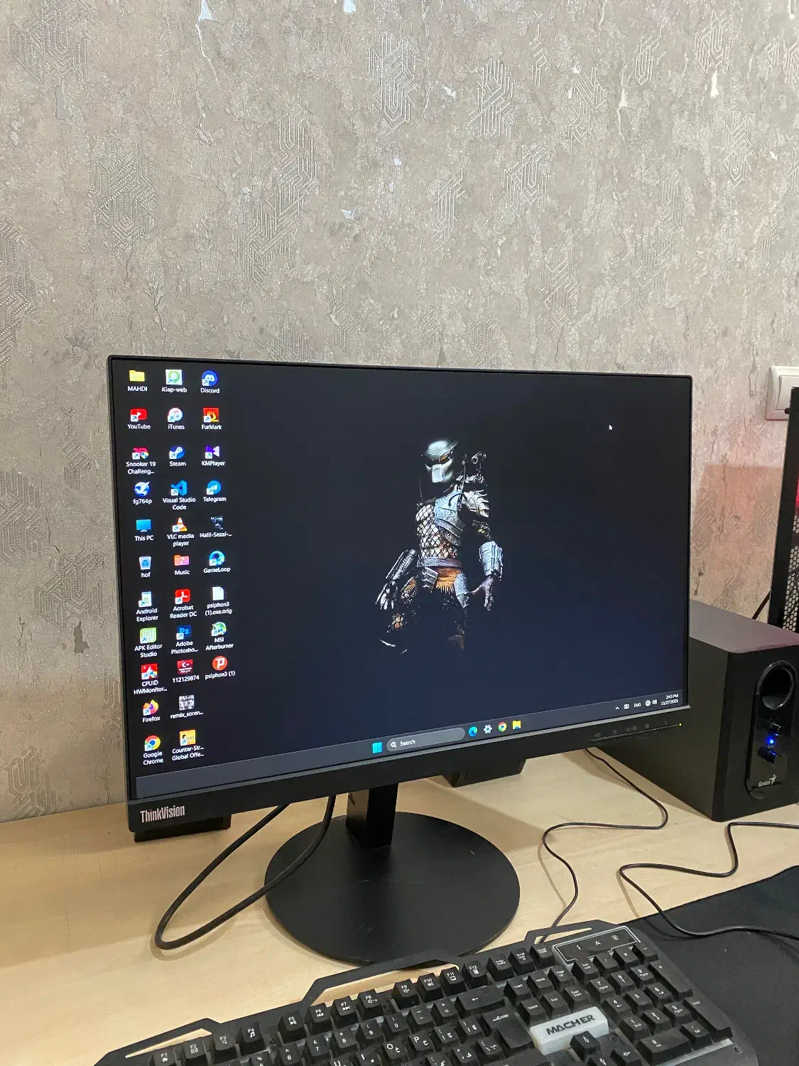 مانیتور۲۴اینچ فریم لس|قطعات و لوازم جانبی رایانه|اردبیل, |دیوار