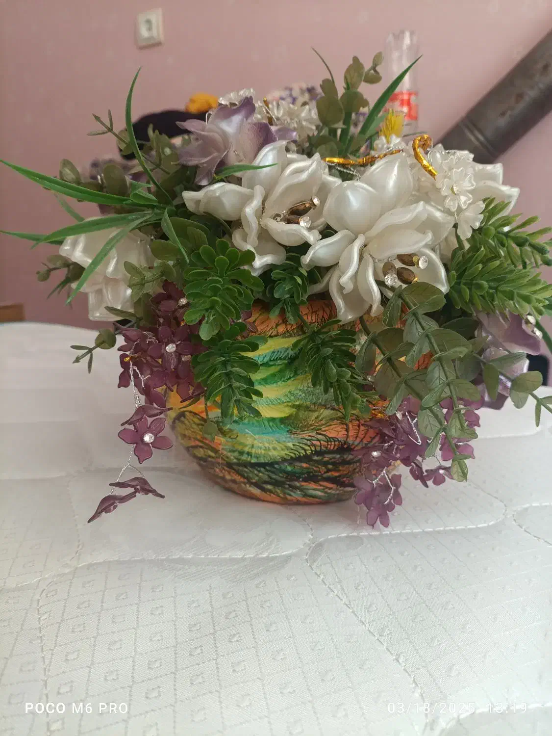 گلدان و گل|گل مصنوعی|سنندج, |دیوار