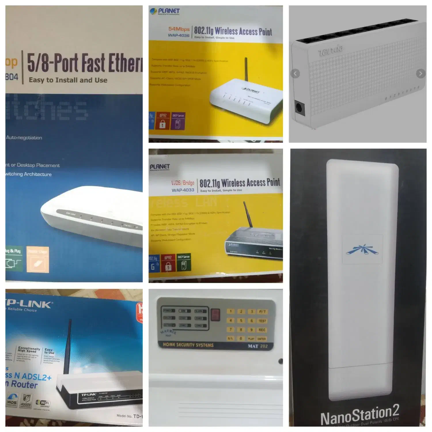 تعدادی تجهیزات شبکه در حد نو|مودم و تجهیزات شبکه|اصفهان, شفق|دیوار