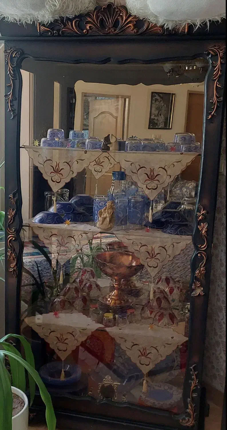 بوفه چوبی|بوفه، ویترین، کنسول|کرمان, |دیوار