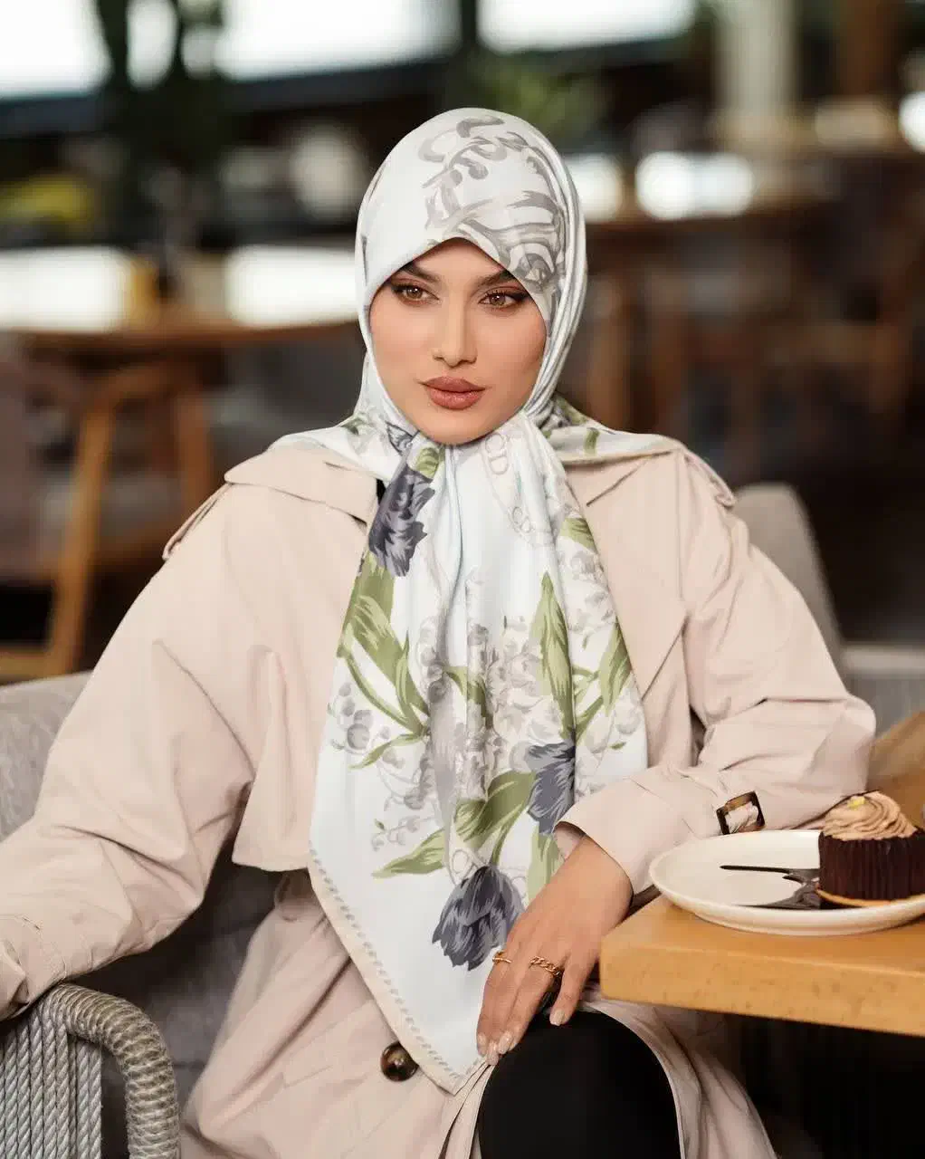 روسری ابریشم توییل|لباس|قزوین, |دیوار