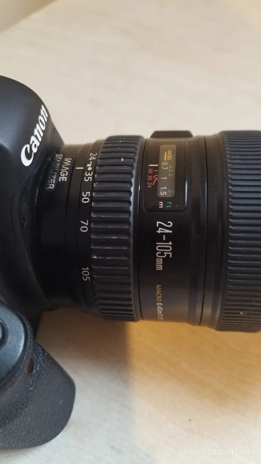 دوربین کانن EOS 6D + لنز 24-105 + کوله Lowepro|دوربین عکاسی و فیلمبرداری|تهران, ستارخان|دیوار