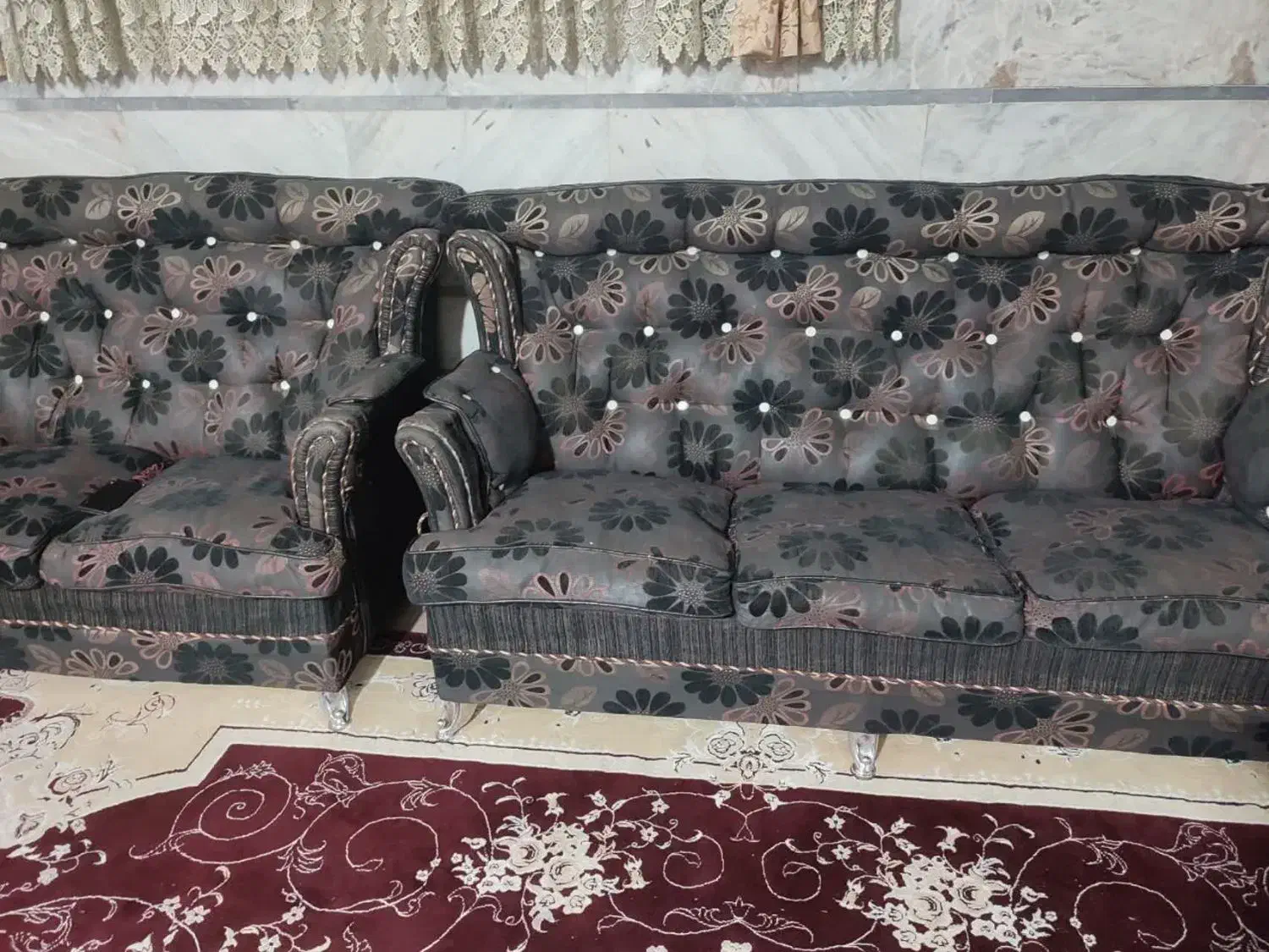 مبل ۷ نفره|مبلمان خانگی و میز عسلی|قم, شهرک امام حسن|دیوار