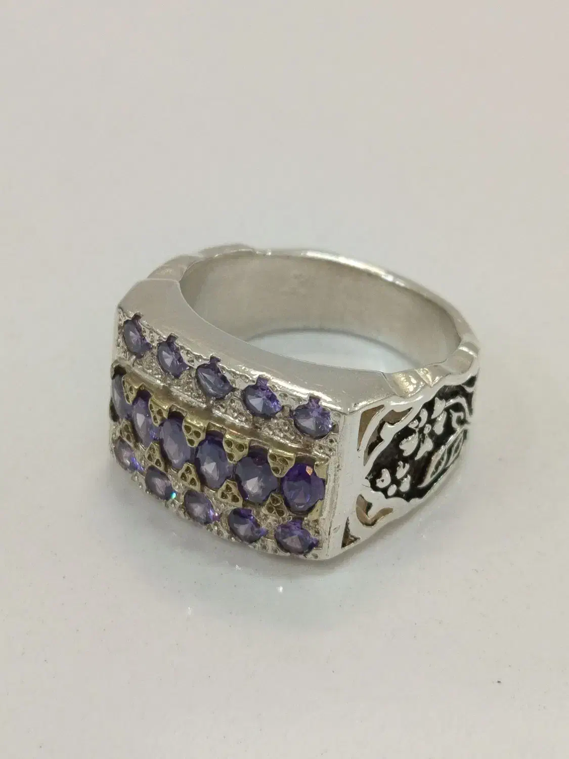 انگشتر نقره مردانه جواهری|جواهرات|گرگان, |دیوار