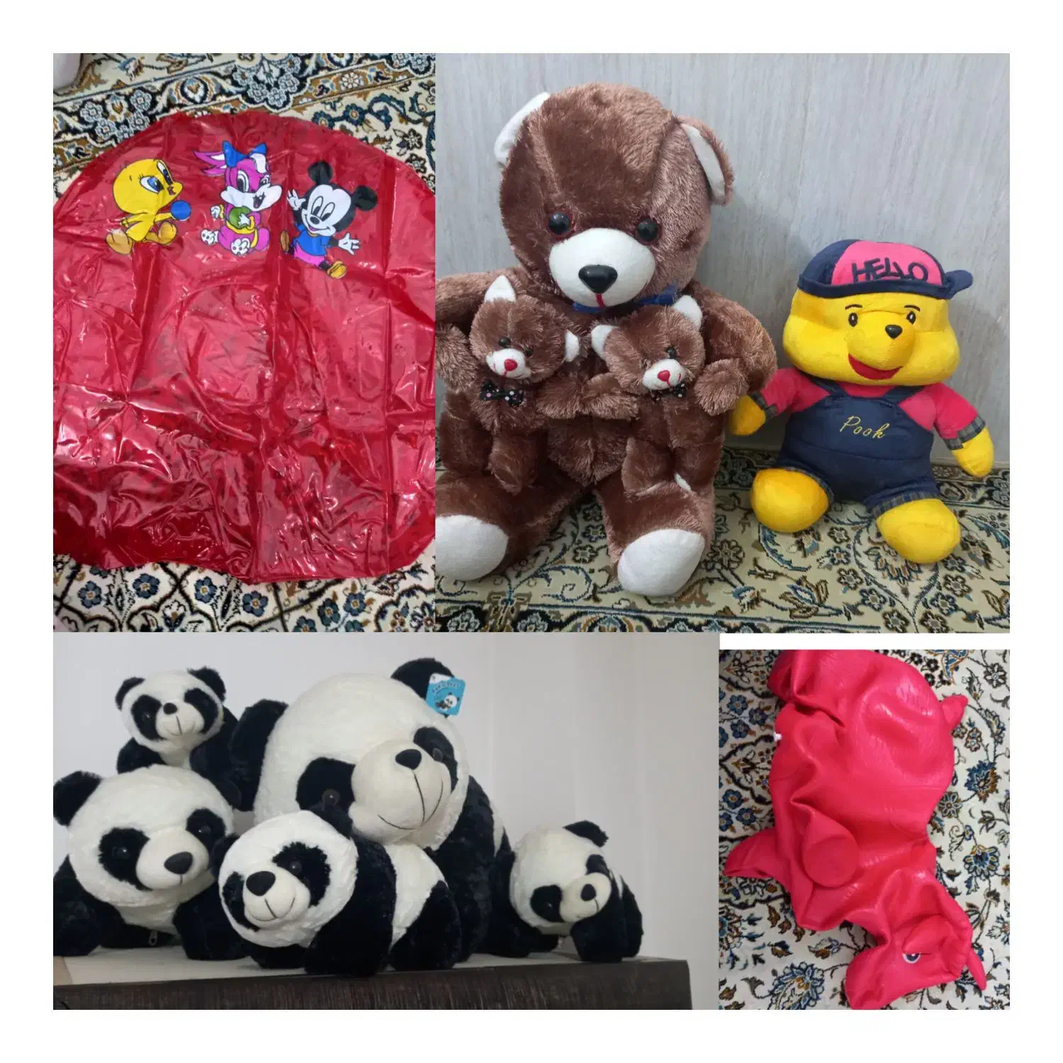 عروسک پاندا اسب بادی|اسباببازی بچه|برخوار, |دیوار